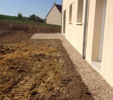 Les graviers &agrave; l'arri&egrave;re