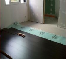 Pose du parquet flottant