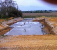 Et voil&agrave; le lendemain la dalle du sous-sol