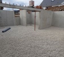 Gravier dans la cave