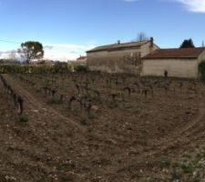Vue panoramique du terrain , prise de vue Nord Ouest vers Sud Est