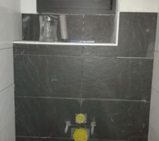 Pose carrelage des wc rdch