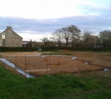 Les fondations de la maison sont enfin coulées !