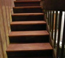 Escalier poncé