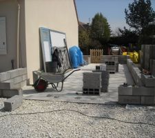 ça y est avec le beau temps le garage est en route