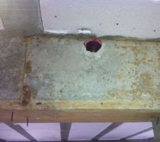 Réservation dans poutre