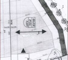 Le plan de notre parcelle