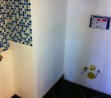Wc   mosaïque lave-main
