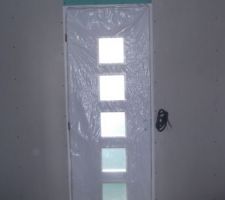 Cloisons et portes de l'étage posées