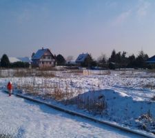 Terrain nu encore sous la neige....