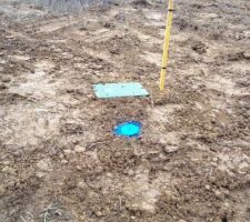 Pile le jour d'ouverture de chantier, le syndicat des eaux du coin vient nous amener l'eau