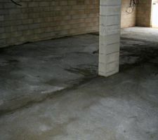 Dalle du sous sol terminé