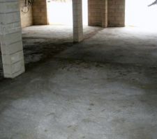 Dalle du sous sol terminé