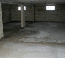 Dalle du sous sol terminé