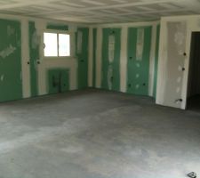 La chappe lisse avant le carrelage