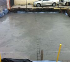 Premiere chappe faites ce jour juste apres le terrassement, la suite demain