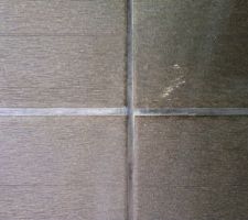 Les joints sont blanchis!!!!!