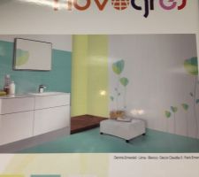 Id&eacute;e d&eacute;co SdB enfant: fa&iuml;ence vert d'eau