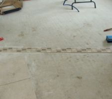 Frise entre sejour et cuisine