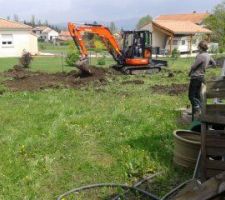 Début du terrassement de la plateforme