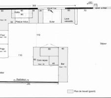 Plan de notre future cuisine