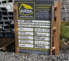 Le permis de construire enfin en place - la superficie du plancher ne tient pas compte du modificatif apport&eacute; au permis de construire, il va falloir y rem&eacute;dier.