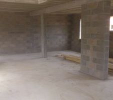 Vue de l?intérieur sans les étais.
