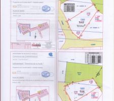Plan de terrain disponible lot 29 en haut &agrave; gauche et lot 27 en bas &agrave; droite