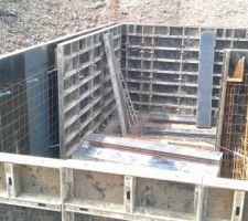 Coffrage des murs du sous-sol