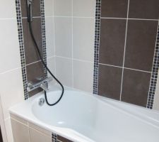 Vue de la baignoire/douche