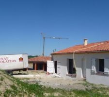 Soufflage de la laine de verre