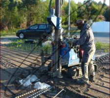 Sondage, tarière mécanique pour G12