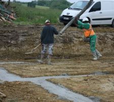 Coulage des fondations