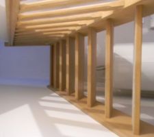 Escalier réalisé par des artisans
