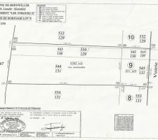 Croquis de bornage du terrain