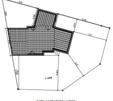 Notre terrain de 385M² biscornu