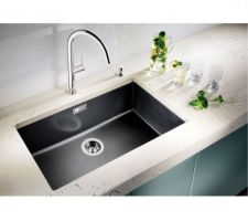 Cuve sous plan Blanco subline U 700 silgranit anthracite vidage auto