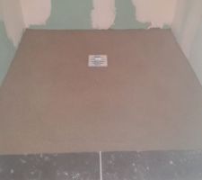 Chape salle d'eau du bas