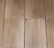 Juste un petit montage des carreaux de carrelage fait avec un carton de carrelage cassé. les lames font normalement 60X10