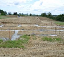 Fondations coul&eacute;es vue sud