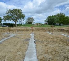 Fondations coul&eacute;es vue est