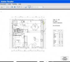 Plan du rdc maison T6 2N sans garage