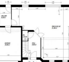 Plan côté de la maison.