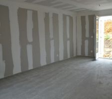 Bandes d'enduit sur BA13