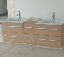 Meuble suspendu pour salle de bain