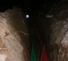 Tranchée edf et France tel