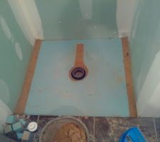 Pose douche italienne