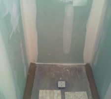 Pose douche italienne