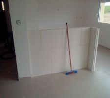 Cr&eacute;ation mur plan snack