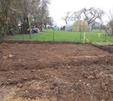 Terrassement de notre garage de 45m2